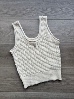Madewell Cream Knit Tank Top
